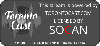 This channel is part of the Torontoast radio network.